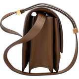 Celine Brown Calfskin Small Classic Box Crossbody Bag