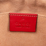 Gucci Chevron Leather GG Marmont Medium Crossbody Bag