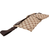 Gucci Grained Leather Monogram GG Canvas Crossbody Belt Bag