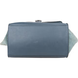 Céline Suede Bicolor Leather Trapeze Handbag