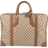Gucci Monogram GG Supreme Canvas Vintage Zip Around Briefcase 55 Travel Bag