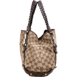 Gucci Monogram GG Canvas Indy Pelham Horsebit Hobo Shoulder Bag