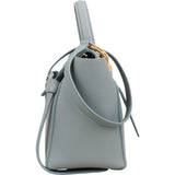 Celine Light Blue Leather Grained Calfskin Belt Handbag