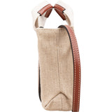 Chloé Mini Woody Canvas Tote Crossbody Handbag