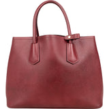 Prada Red Saffiano Leather Double Handbag - vintageandkickz