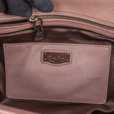 Miu Miu Vitello Lux Shine Leather Tote Satchel Handbag
