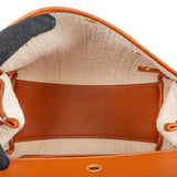 Loro Piana Canvas Leather L257 Small Loom Handbag