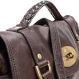 Mulberry Brown Buffalo Leather Small Alexa Satchel Handbag