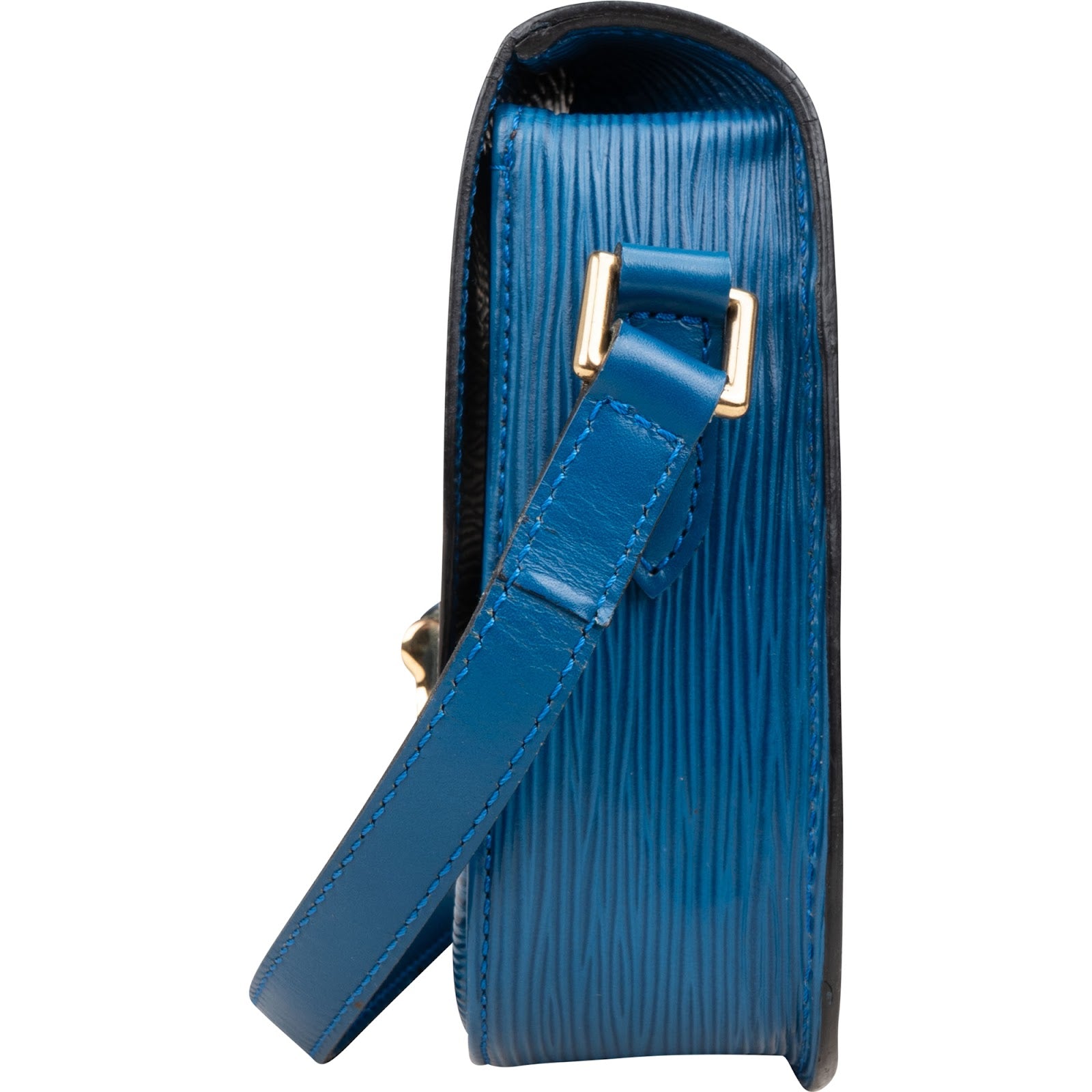 [🔄️B07 / F36] Louis Vuitton Blue Epi Leather Saint Cloud Crossbody Bag - vintageandkickz