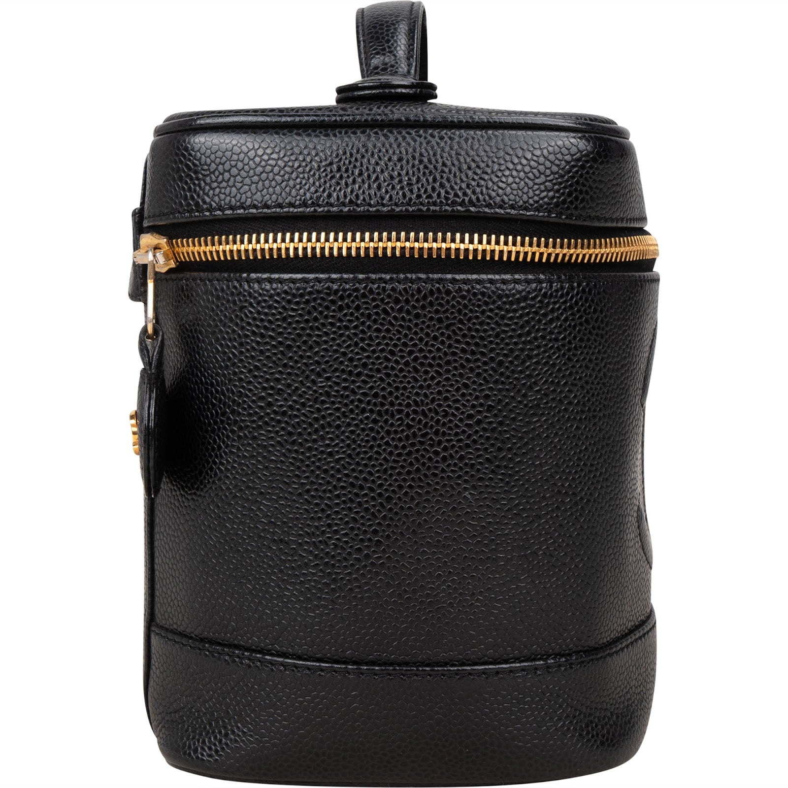 Chanel Caviar Leather Vanity Case Handbag - vintageandkickz
