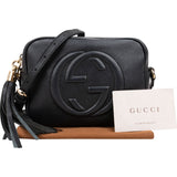 Gucci Leather GG Soho Crossbody Bag