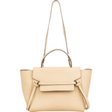 Celine Beige Grained Calfskin Belt Handbag