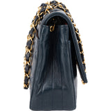 Chanel Quilted Lambskin 24K Gold Single Flap Crossbody Bag