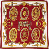 Hermès Les Roues de Phaeton Silk 90 Scarf Tuch