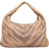Bottega Ventea Intrecciato Leather Zebra Print Belly Shoulder Bag
