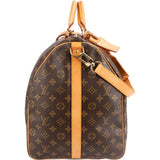 Louis Vuitton Monogram Canvas Keepall 60 Bandoulière Travel Bag
