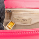 Chanel Pink Quilted Lambskin Large Boy Crossbody Bag