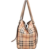 Burberry Haymarket Check Tote Shoulder Bag