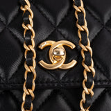 Chanel Quilted Lambskin Pearl Crush Wallet On Chain Crossbody Bag