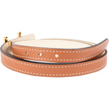 Hermès Reversible Brown Swift & Epsom Leather Focus H Constance Belt (70)