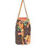 Louis Vuitton Monogram Canvas Limited Roses Neverfull MM Shoulder Bag