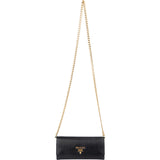 Prada Vitello Move Leather Wallet On Chain Crossbody Bag