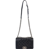 Chanel Aged Quilted Calfskin Medium Boy Crossbody Bag