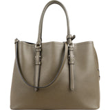 Prada Green Saffiano Leather Double Handbag