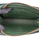 Louis Vuitton Green Taiga Leather Baikal Clutch Bag