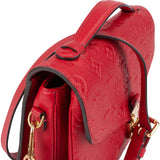 Louis Vuitton Red Leather Monogram Empreinte Métis Handbag