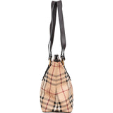 Burberry Haymarket Check Tote Shoulder Bag