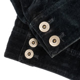 Burberry Black Velvet Nova-Check Monogram Harrington Jacket (M-L)