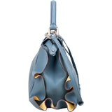 Fendi Leather Small Peekaboo Wave Handbag