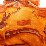 [🔄️B07 / F46] MCM Monogram Visetos Drawstring Bag Handbag - vintageandkickz