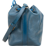 Louis Vuitton Blue Epi Leather Sac Noé Petit Shoulder Bag