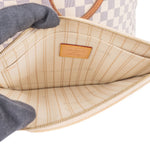 [🔄️B06 / F56] Louis Vuitton Monogram Damier Azur Canvas Neverfull MM Shoulder Bag - vintageandkickz