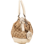 [🔄️B07 / F43] Gucci Monogram GG Canvas Sukey Medium Tote Handbag - vintageandkickz