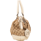 [🔄️B07 / F43] Gucci Monogram GG Canvas Sukey Medium Tote Handbag - vintageandkickz