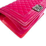ChanelQuilted  Velvet Medium Boy Single Crossbody Bag