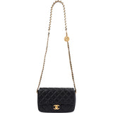 Chanel Caviar Leather Mini Rectangular Flap Coin Crossbody Bag
