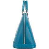 Louis Vuitton Blue Epi Leather Alma PM Handbag