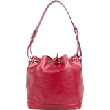 Louis Vuitton Red Epi Leather NM Sac Noé Petit Shoulder Bag