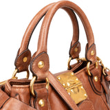 Miu Miu Vitello Lux Bow City Handbag