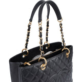 Chanel Caviar Leather Grand Shopping CC Tote Shoulder Bag