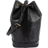 Louis Vuitton Noir Epi Leather Sac Noé Grande Shoulder Bag