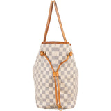 Louis Vuitton Monogram Damier Azur Neverfull MM Shoulder Bag
