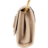 Salvatore Ferragamo Suede Vara Bow Mini Chain Crossbody Bag