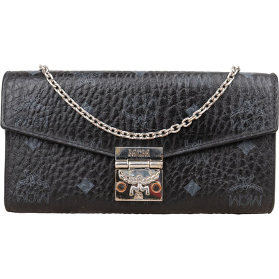 MCM Monogram Visetos Patricia Wallet on Chain Crossbody bag