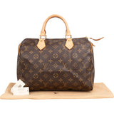 Louis Vuitton Monogram Canvas Speedy 30 Handbag