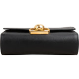 Prada Saffiano Leather Round Lock Flap Small Crossbody Bag